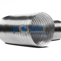 YÜKSEK ISI DAYANIKLI PASLANMAZ ÇELİK YARI ESNEK HAVA KANALI